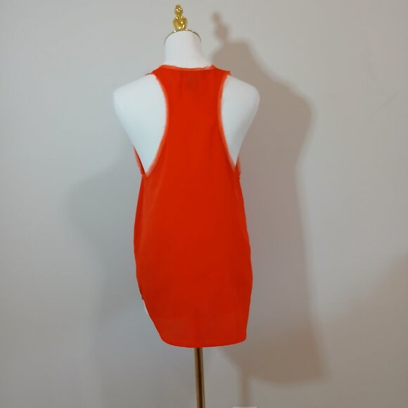 H&M Casual Tank Top Women’s Size 6 Orange Sleeveless Racer Back - Picture 4 of 6